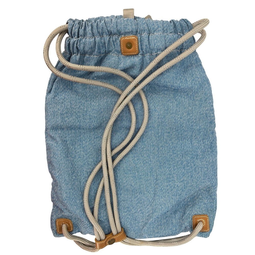 LOCTOTE Flak Sack Sport Anti-Theft Drawstring Backpack Blue Slash-Resistant Bag - Picture 3 of 13